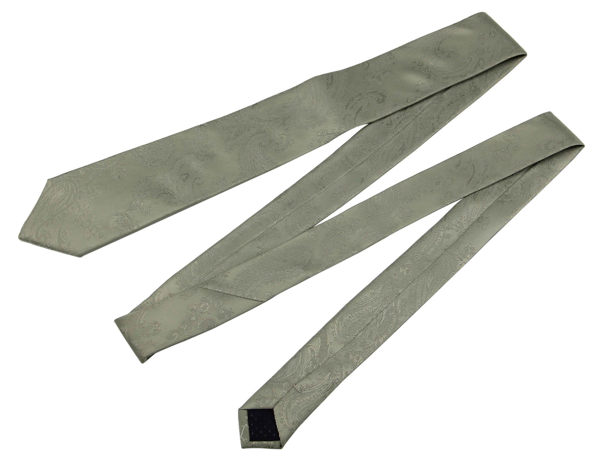 Eucalyptus Ties. Dark Sage Green Ties for Men.Pale Green Neckties