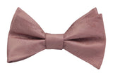 Dusty Rose Paisley Bow Ties. Dusty Pink Self Bowties.Kids Bowties.