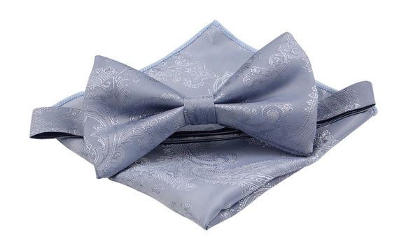 Dusty Blue Bow Ties. Mens Pretied Bowties or Self Bowties.Matching Kids Bow Ties