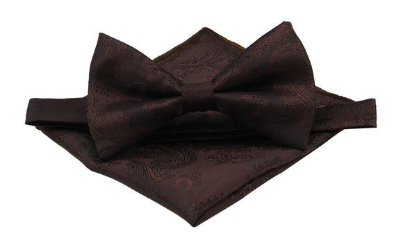 Dark Brown Bowtie. Mens Truffle Pretied or Sels Bowties.With Matching Kids Bowties