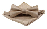 Biscotti Pocket Square. Biscotti Handkerchief. Taupe Hanky for Wedding Groomsmen Groom.