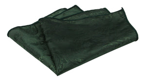 Blacklish Green Pocket Squares. Emerald Green Pocket Squares.