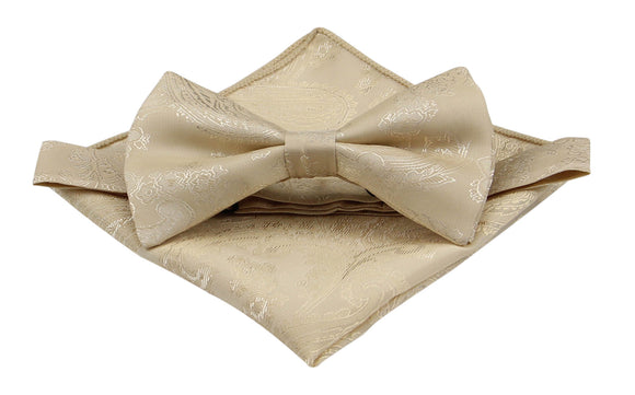 Neutral Champagne Bowties. Mens  Champagne Wedding Ties.Mens Gift