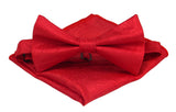 Scarlet Bowtie. Red Prom Bowtie. Red Paisley Bow Tie.