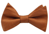 Light Cooper Bow Ties. Mens Wedding Bowties.With Matching Paisley Kids Bowties