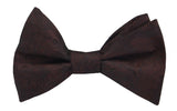 Dark Brown Bowtie. Mens Truffle Pretied or Sels Bowties.With Matching Kids Bowties